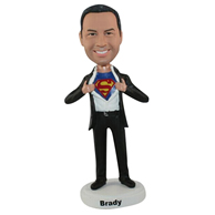 The man is a superman custom bobbleheads