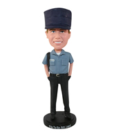 The man wearing a black hat custom bobbleheads