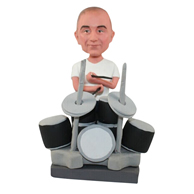 The rock drummer custom bobbleheads