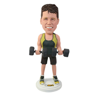 The dumbbell man custom bobbleheads