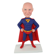 The man dressed as superman custom bobbleheads