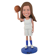 The woman basketball players custom bobbleheads