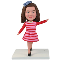 The girl custom bobbleheads