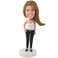 The beautiful woman custom bobbleheads