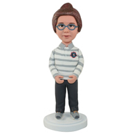 The morphological dignified woman custom bobbleheads