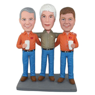 The three partners custom bobbleheads