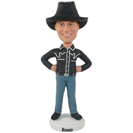 The cowboys of the west man custom bobbleheads