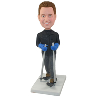 The ski man custom bobbleheads