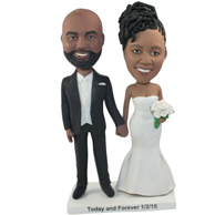 The newly married couple custom bobbleheads