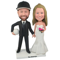 The newly married couple custom bobbleheads