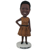 The dress woman custom bobbleheads