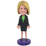 The suit woman custom bobbleheads