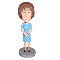 The elegant woman custom bobbleheads