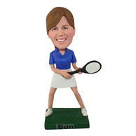 The woman tennis player custom bobbleheads