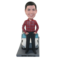 The striped shirt man custom bobbleheads