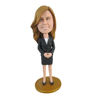 The suit woman custom bobbleheads