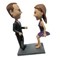 The pair of husband and wife custom bobbleheads