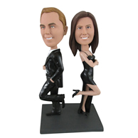 The pair of husband and wife custom bobbleheads