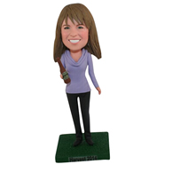 The gray woman custom bobbleheads