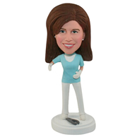 The T-shirt woman custom bobbleheads