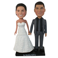 The pair of husband and wife custom bobbleheads