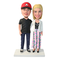 The pair of husband and wife custom bobbleheads