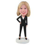 The suit woman custom bobbleheads