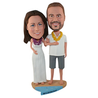 The pair of husband and wife custom bobbleheads