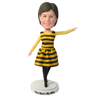 The dress woman custom bobbleheads