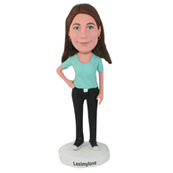 The T-shirt woman custom bobbleheads