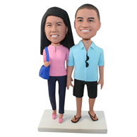 The pair of husband and wife custom bobbleheads