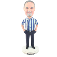 The stripe man custom bobbleheads