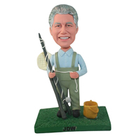 The fishing man custom bobbleheads