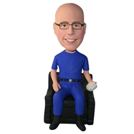 The blue man custom bobbleheads