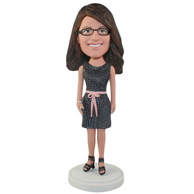 The dress woman custom bobbleheads