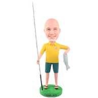 The fishing man custom bobbleheads