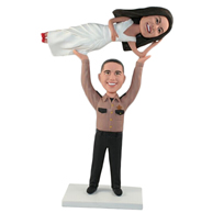 The pair of husband and wife custom bobbleheads