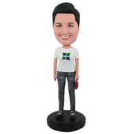 The T-shirt woman custom bobbleheads