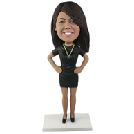 The dress woman custom bobbleheads