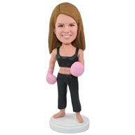 The woman boxer custom bobbleheads