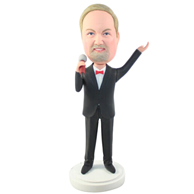 The speech man custom bobbleheads