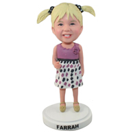 The little girl custom bobbleheads