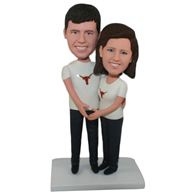 The pair of husband and wife custom bobbleheads