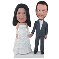 The pair of husband and wife custom bobbleheads