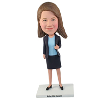 The suit woman custom bobbleheads