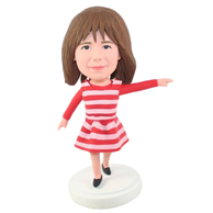 The dress woman custom bobbleheads