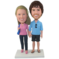 The pair of husband and wife custom bobbleheads