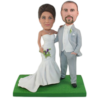 The pair of husband and wife custom bobbleheads