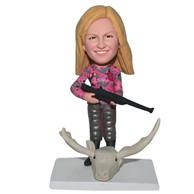 Custom the woman hunter  bobble heads