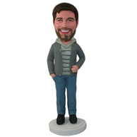 Custom the open arms of the man  bobble heads